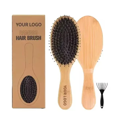 Bamboo Boar Bristle Brush — Haircare Tools — ELK Beauty OEM/ODM