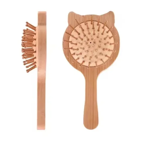 Bamboo Cushion Massage Brush — Haircare Tools — ELK Beauty OEM/ODM
