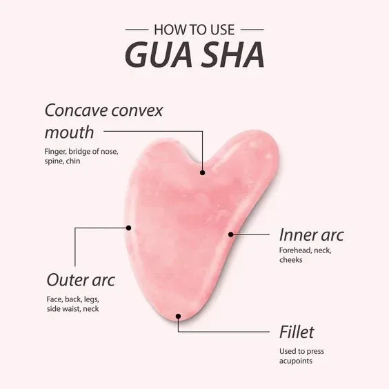 Heart-Shaped Jade Gua Sha Tools