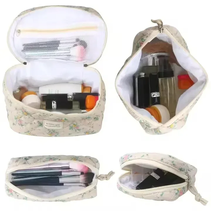 Plain & Woven Makeup Pouch